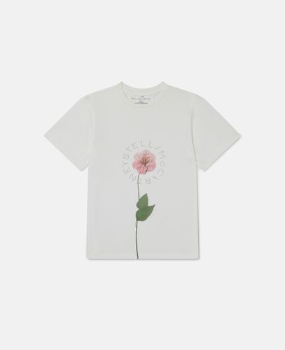 Flower Graphic T-Shirt, Woman, , Size: 3 - Stella McCartney - Modalova