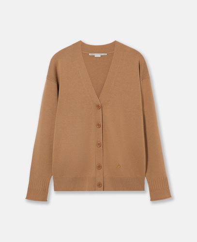 Cardigan a Maniche Lunghe con Scollo Rotondo, Donna, , Taglia: XL - Stella McCartney - Modalova