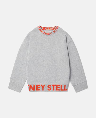 Logo Tape Sweatshirt, Woman, , Size: 5 - Stella McCartney - Modalova