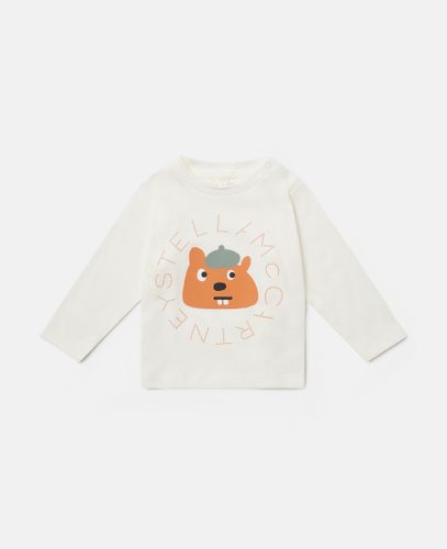 Squirrel Graphic Long-Sleeve Top, , Size: 24m - Stella McCartney - Modalova