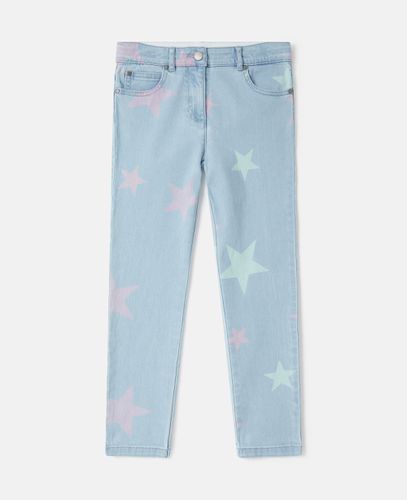 Stella Star Print Skinny Jeans, Woman, , Size: 12 - Stella McCartney - Modalova