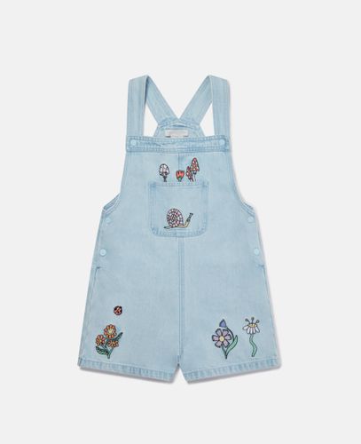 Woodland Friends Denim Dungarees, Woman, , Size: 3 - Stella McCartney - Modalova