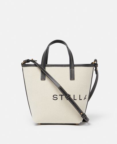 Logo Canvas Crossbody Tote Bag, Woman - Stella McCartney - Modalova