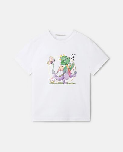 T-Shirt mit Year of the Dragon"-Print, Frau, , Größe: L - Stella McCartney - Modalova