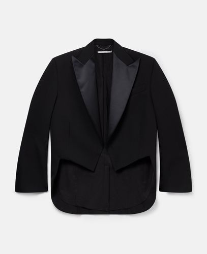 Blazer da smoking corto in lana, Donna, , Taglia: 40 - Stella McCartney - Modalova