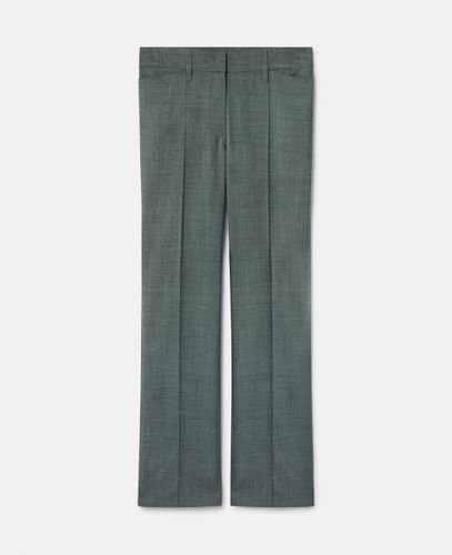 Wool Mouline Tailored Trousers, Woman, , Size: 40 - Stella McCartney - Modalova