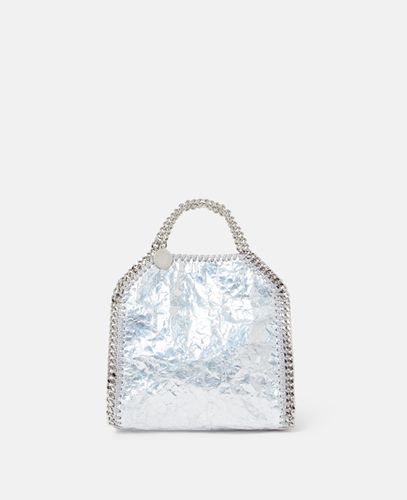 Limited Edition Cracked Metallic Falabella Tiny Tote Bag, Woman - Stella McCartney - Modalova