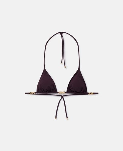 Top bikini a triangolo con catena Falabella, Donna, , Taglia: M - Stella McCartney - Modalova