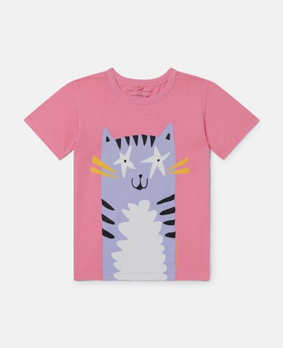Cat Graphic T-Shirt, , Size: 6 - Stella McCartney - Modalova