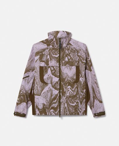 Moire Wood Print Woven Track Jacket, Woman, /, Size: XL - Stella McCartney - Modalova