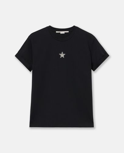 Kastenfoermiges T-Shirt mit Stern, Frau, , Größe: S - Stella McCartney - Modalova