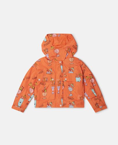 Summer Doodles Print Hooded Jacket, Woman, , Size: 3 - Stella McCartney - Modalova