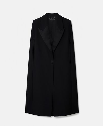 Tuxedo Tailoring Cape Coat, Woman, , Size: 42 - Stella McCartney - Modalova