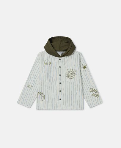 Skateboard Print Hooded Jacket, , Size: 8 - Stella McCartney - Modalova