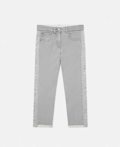 Denim-Jeans mit Logo-Streifen, Frau, , Größe: 14h - Stella McCartney - Modalova