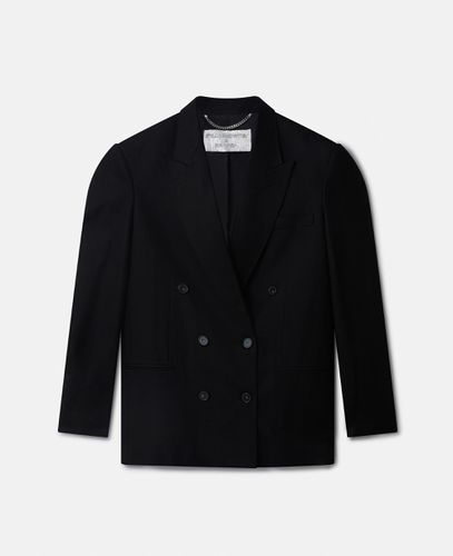 Blazer con rever stile smoking e stampa Sexy Robot, Donna, , Taglia: XXS - Stella McCartney - Modalova