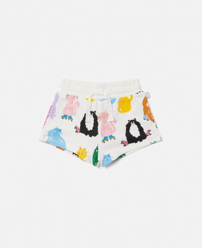 Cats Print Shorts, Woman, , Size: 3m - Stella McCartney - Modalova