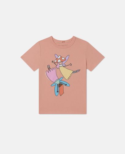 Fairies Print Crewneck T-Shirt, , Size: 5 - Stella McCartney - Modalova