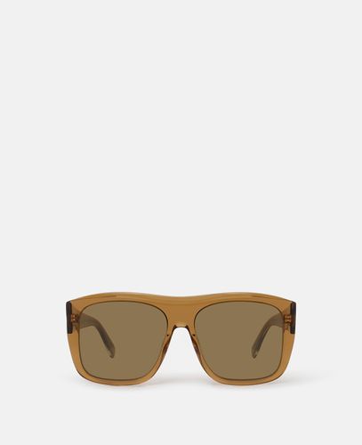 Straight-Edge Square Sunglasses, Woman - Stella McCartney - Modalova