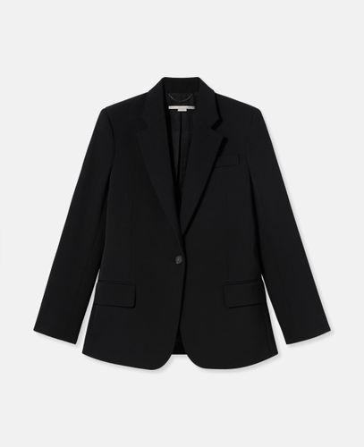 Blazer Boyfriend Slim Fit in Flanella di Lana, Donna, , Taglia: 42 - Stella McCartney - Modalova