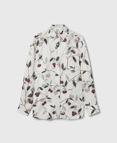 Cherry Print Oversized Shirt, Woman, , Size: 40 - Stella McCartney - Modalova
