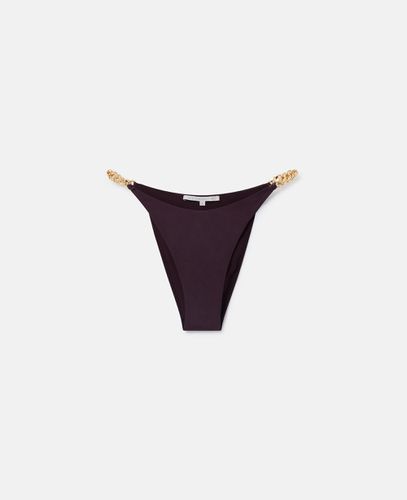 Slip bikini a V con catena Falabella, Donna, , Taglia: XS - Stella McCartney - Modalova