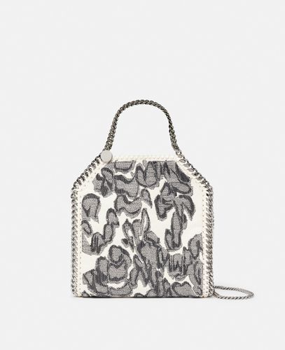 Borsa tote mini con stampa falena Falabella, Donna, Écru/ - Stella McCartney - Modalova