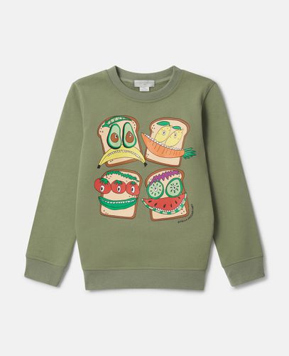 Felpa Veggie Sandwich, Donna, , Taglia: 3 - Stella McCartney - Modalova