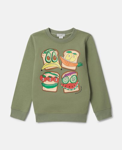 Felpa Veggie Sandwich, Donna, , Taglia: 4 - Stella McCartney - Modalova