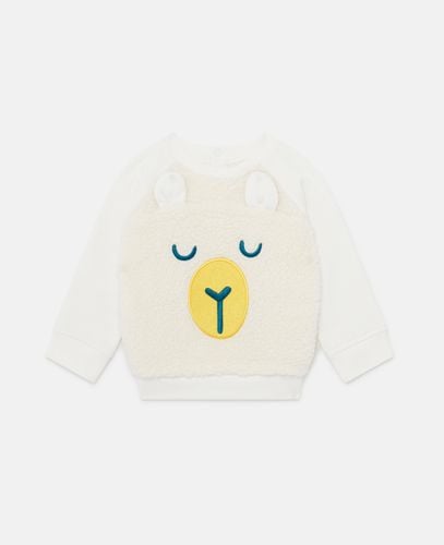 Sheep Appliqué Round-neck Sweatshirt, Woman, , Size: 24m - Stella McCartney - Modalova