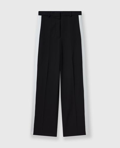 Pantaloni a Righe a Gamba Dritta e Vita Bassa, Donna, , Taglia: 36 - Stella McCartney - Modalova