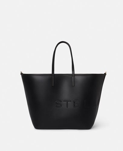 Grosse Tote Bag mit Logo, Frau - Stella McCartney - Modalova