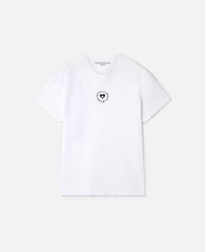 T-Shirt mit Lovestruck"-Logo, Frau, , Größe: M - Stella McCartney - Modalova