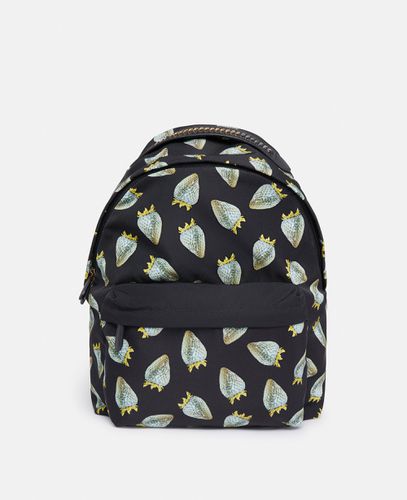 Strawberry-Print Regenerated Nylon Rucksack, Woman - Stella McCartney - Modalova