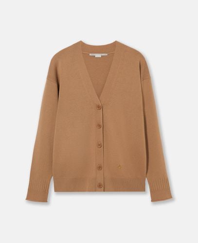 Cardigan a Maniche Lunghe con Scollo Rotondo, Donna, , Taglia: S - Stella McCartney - Modalova