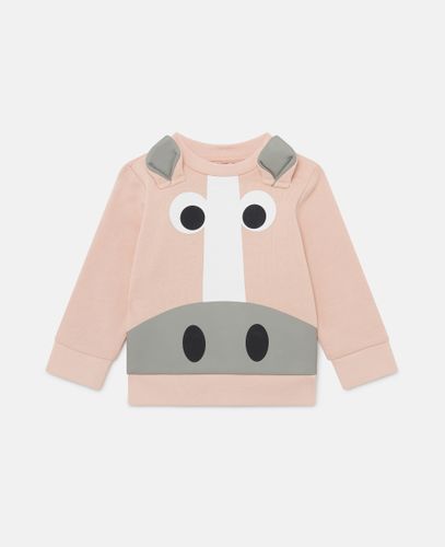 Felpa Grafica Cavallo, Donna, , Taglia: 6m - Stella McCartney - Modalova