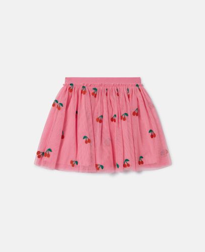 Cherry Embroidered Tulle Skirt, Woman, , Size: 10 - Stella McCartney - Modalova