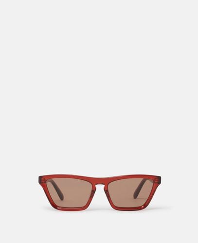 Rechteckige Cat-Eye-Sonnenbrille, Frau - Stella McCartney - Modalova