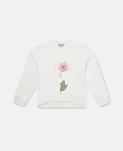 Flower Graphic Sweatshirt, , Size: 6 - Stella McCartney - Modalova
