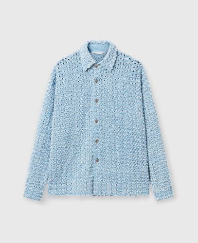 Camicia Oversize in Denim Bouclé, Donna, , Taglia: XS - Stella McCartney - Modalova