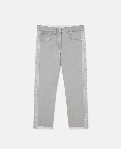 Jeans con Pannello Logato, Donna, , Taglia: 14 - Stella McCartney - Modalova