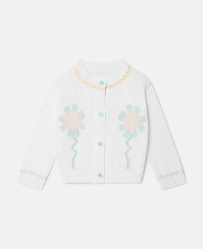 Graphic Flower Cardigan, Donna, , Taglia: 5 - Stella McCartney - Modalova