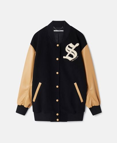 Bomber 'S' Letterman, Donna, , Taglia: 38 - Stella McCartney - Modalova