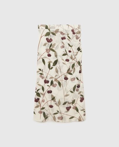 Cherry Print Midi Skirt, Woman, , Size: L - Stella McCartney - Modalova