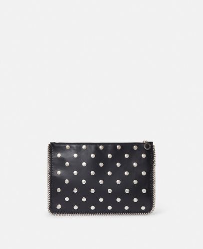 Pochette con Zip e Borchie Falabella, Donna - Stella McCartney - Modalova