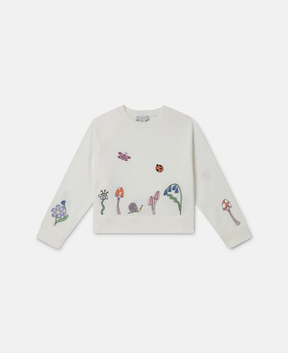 Maglia con cappuccio amici del bosco, Donna, , Taglia: 5 - Stella McCartney - Modalova