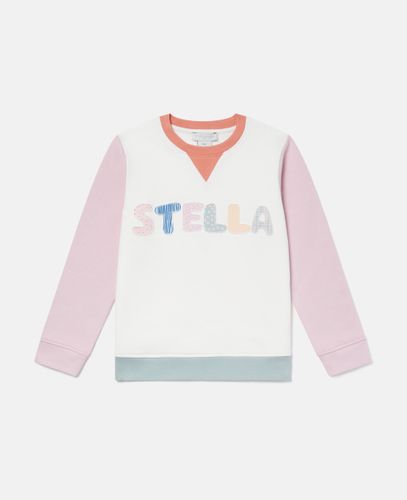 Logo Graphic Embroidered Sweatshirt, , Size: 8 - Stella McCartney - Modalova