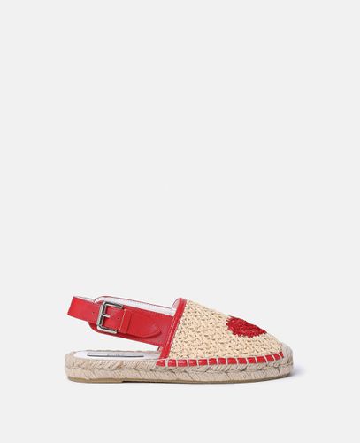 Espadrillas in rafia con cuore, , Taglia: 34 - Stella McCartney - Modalova