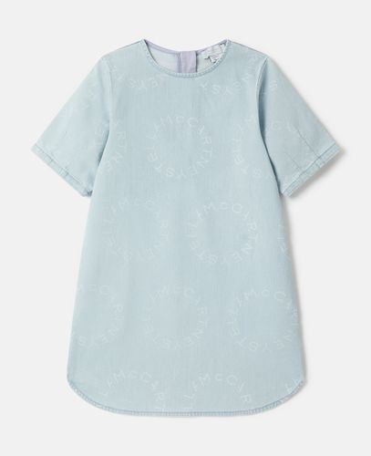 Abito in denim con logo, Donna, , Taglia: 10 - Stella McCartney - Modalova