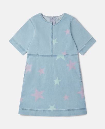 Abito T-shirt in denim con stampa Stella Star, Donna, , Taglia: 3 - Stella McCartney - Modalova